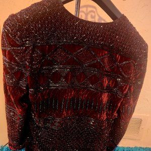 Black-tie Oleg Cassini Beaded Blazer